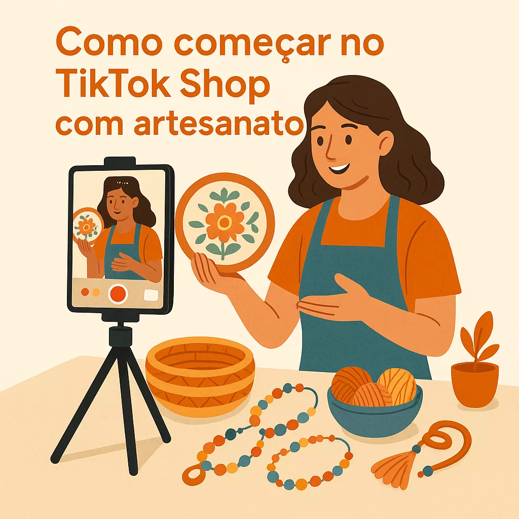 Como começar no TikTok Shop com artesanato