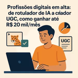 Profissões digitais em alta: de rotulador de IA a criador UGC
