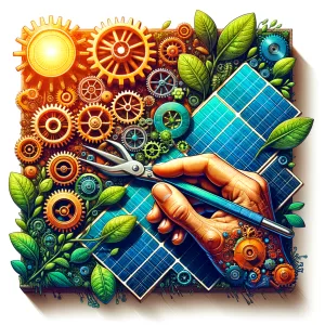 Artesãos trabalham juntos em um projeto criativo, simbolizando a economia colaborativa e sustentabilidade nos negócios