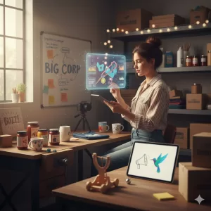 Descubra como pequenas empresas podem se destacar e competir efetivamente com gigantes do mercado usando estratégias de empreendedorismo criativo.