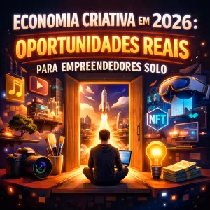 Descubra as tendências e oportunidades que a economia criativa reserva para empreendedores solo em 2026.