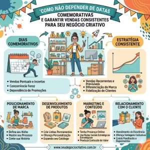 Como Não Depender de Datas Comemorativas e Garantir Vendas Consistentes para seu Negócio Criativo