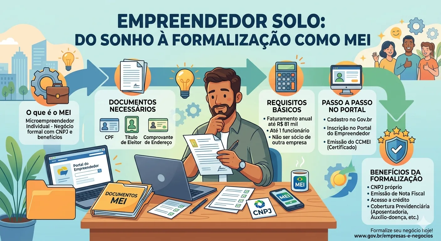 Como Formalizar Seu Negócio como MEI - Empreendedor Solo
