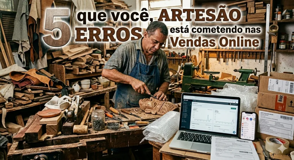 Descubra os 5 erros comuns que artesãos cometem ao vender online e aprenda como evitá-los para garantir seu sucesso financeiro.