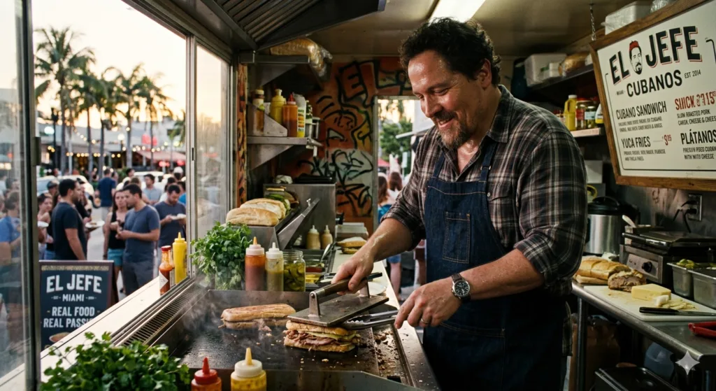 Inspirado no filme 'Chef' (2014), vemos Carl Casper (Jon Favreau) encontrando na paixão pela culinária a força para recomeçar do zero e construir um food truck que se tornou um negócio autêntico e cheio de propósito. Uma jornada que nos ensina sobre resiliência, criatividade e o sabor de seguir o coração.