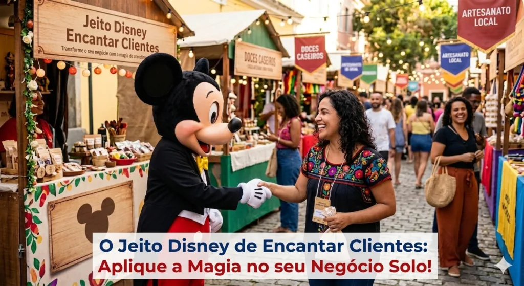 Inspire-se na magia da Disney para criar experiências memoráveis e fidelizar clientes no seu negócio solo, aplicando princípios de atendimento que encantam.