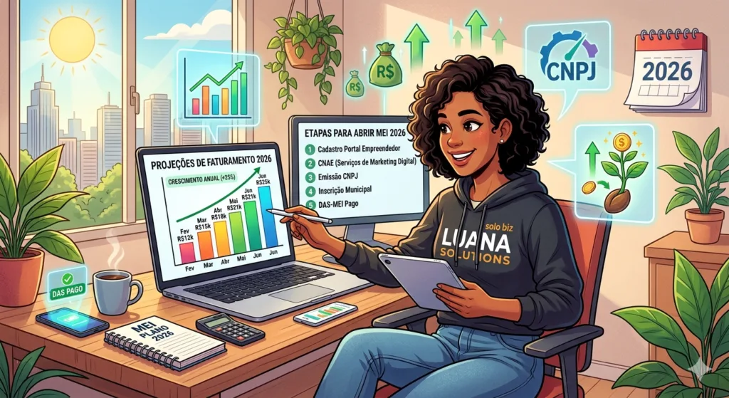 Prepare-se para o futuro do MEI! Descubra as possíveis mudanças para 2026, o potencial de faturamento e o guia completo para você abrir seu negócio solo com sucesso.