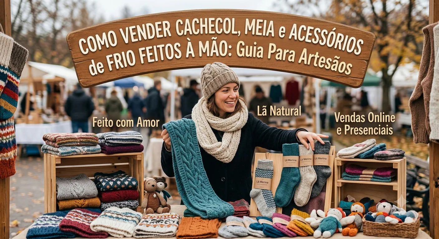 Image for Como Vender Cachecol, Meia e Acessórios de Frio Feitos à Mão: Guia Para Artesãos