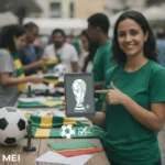 Guia de MEI explicando como vender produtos da Copa sem violar direitos autorais.