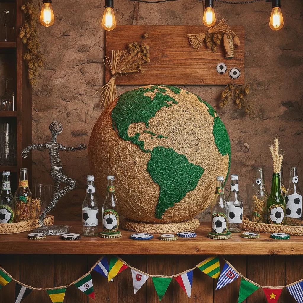 Artesanato para decoração de bar para a Copa 2026