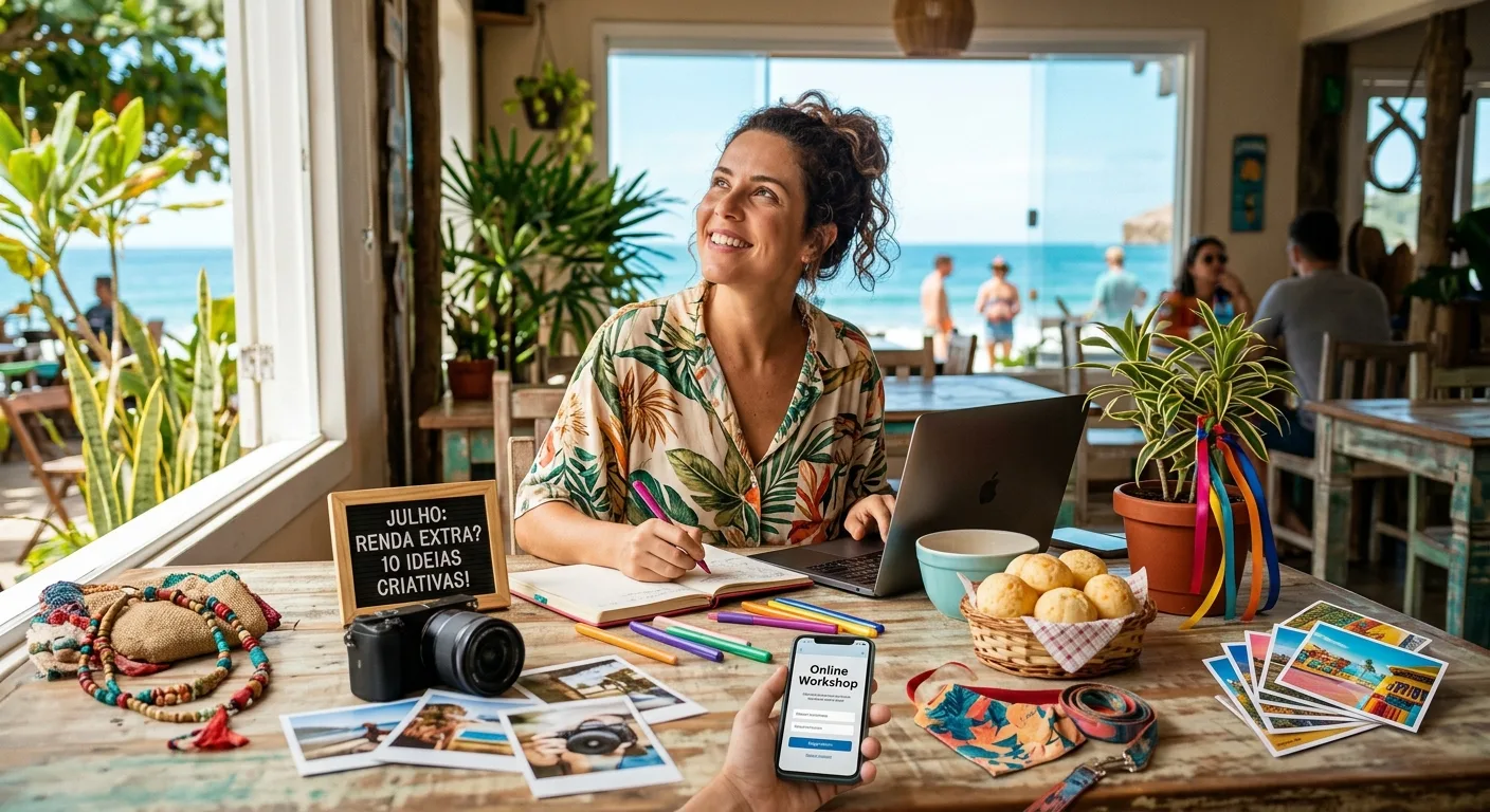 Image for Renda Extra nas Férias de Julho: 10 Ideias Criativas para Empreendedores Solo no Brasil