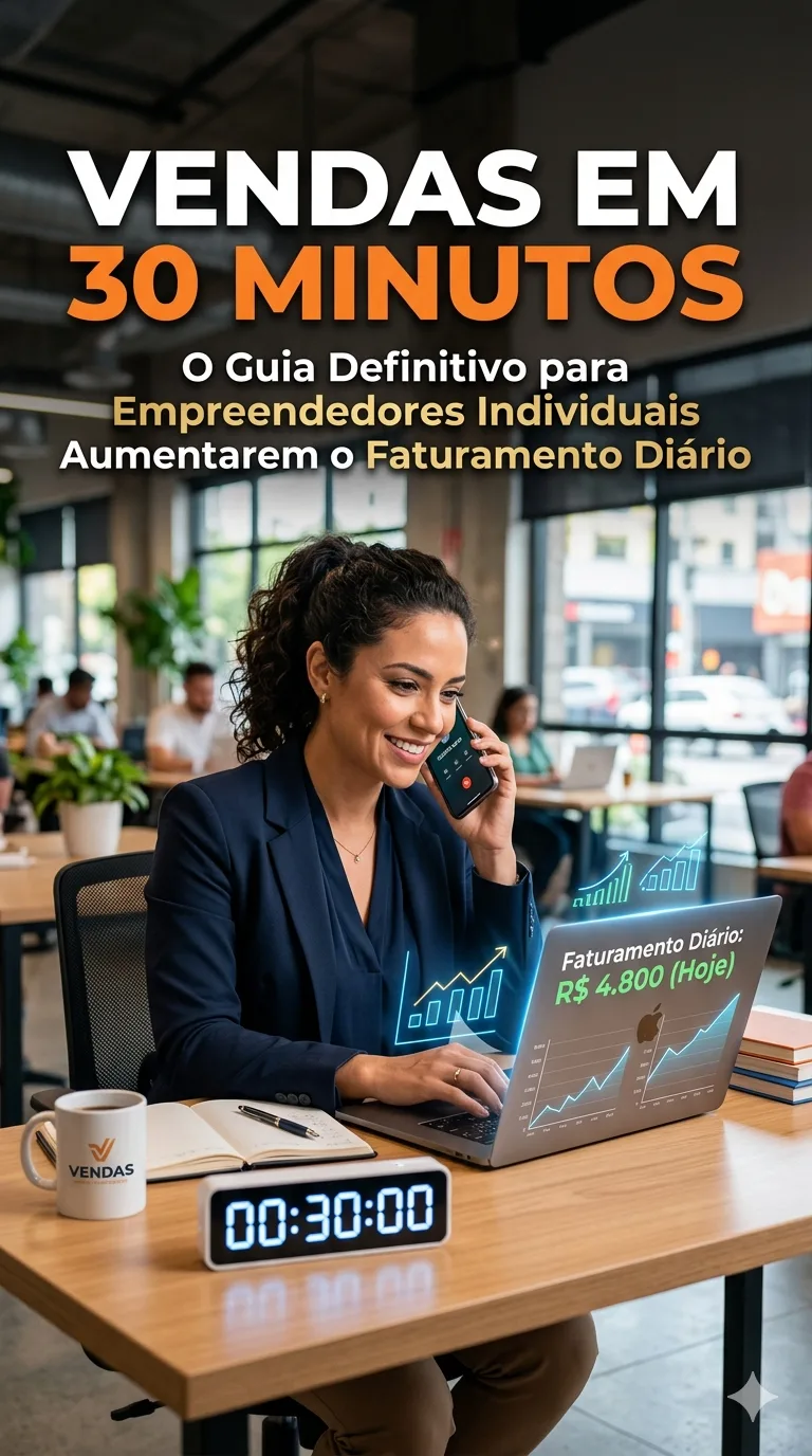 Image for Vendas em 30 Minutos: O Guia Definitivo para Empreendedores Individuais Aumentarem o Faturamento Diário